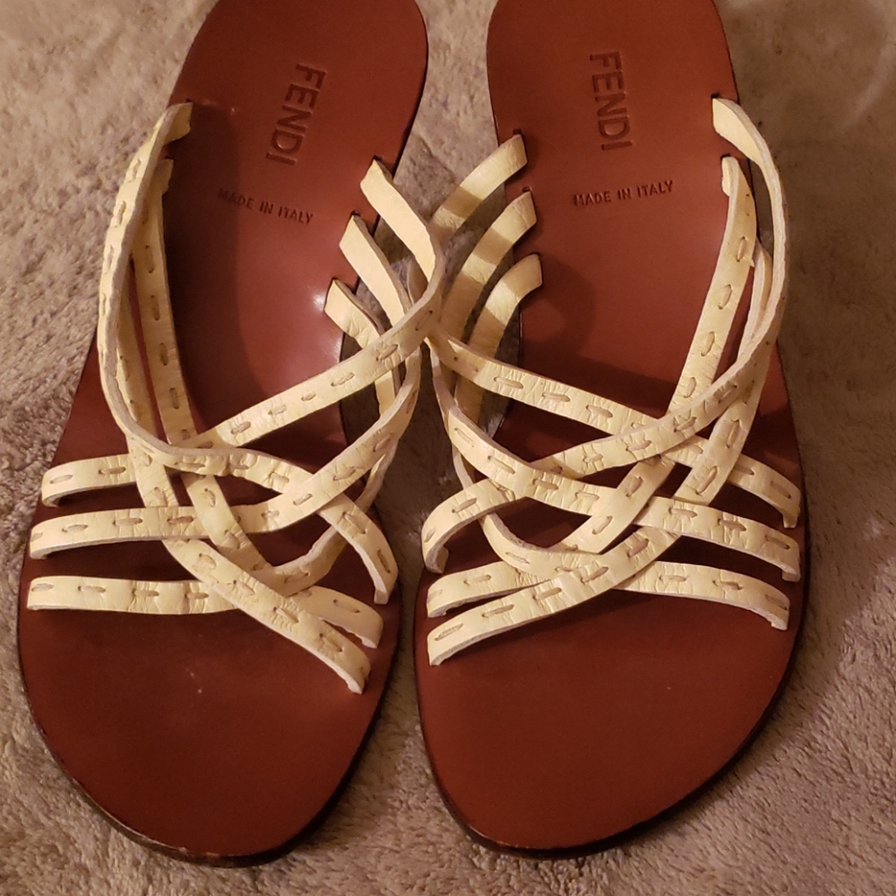 Fendi sandals (authentic worn once